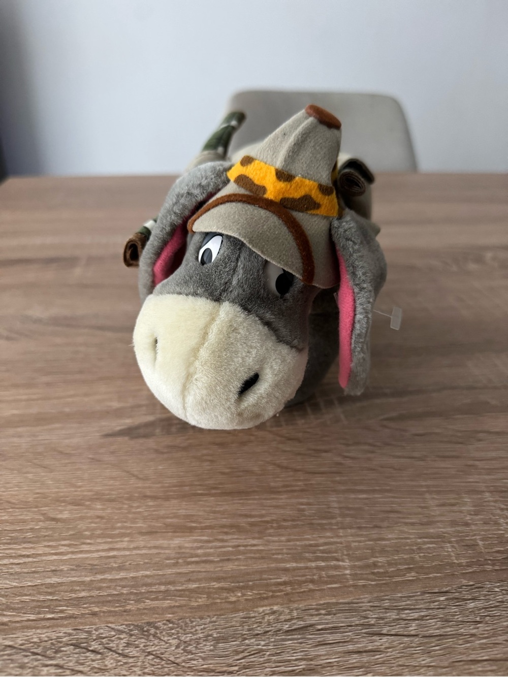 Explorer Safari Plush Eeyore Toy Gray Adventure Outfit Walt Disney World NWOT